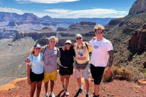 Grand Canyon Biblical Creation Hiking Tour • South Kaibab Trail - Down the South Kaibab Trail: guided geology plus biblical Flood teaching