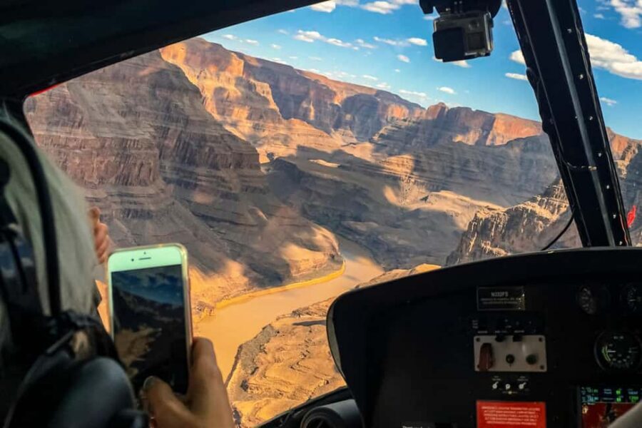 Grand Canyon Helicopter Flight & Hoover Dam River Float Raft - The Mojave Desert views after you land: a different kind of canyon country